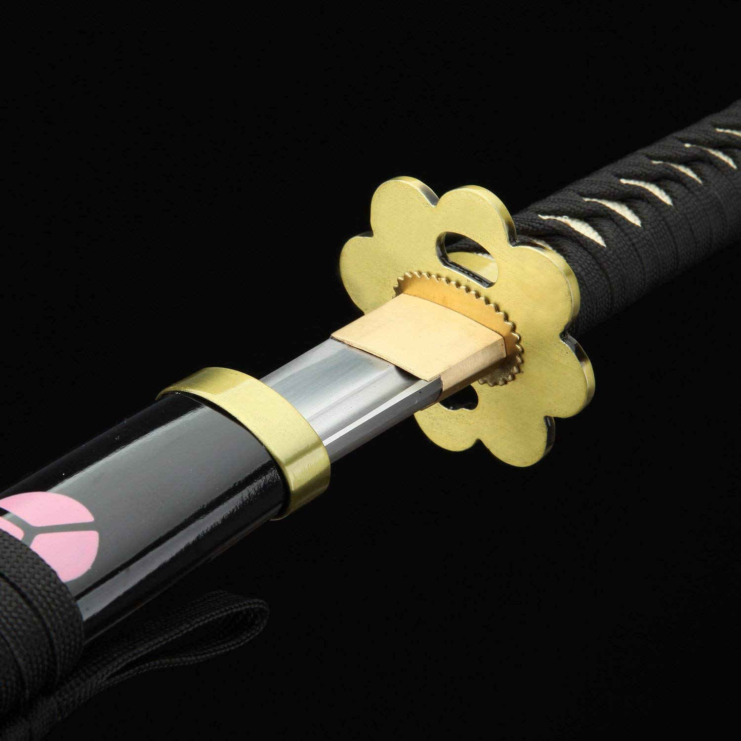Zoro Katana - Handmade 1045 Carbon Steel Japanese Samurai Sword - Authentic One Piece Roronoa Zoro Replica - Perfect for Cosplay, Martial Arts Training & Anime Collection