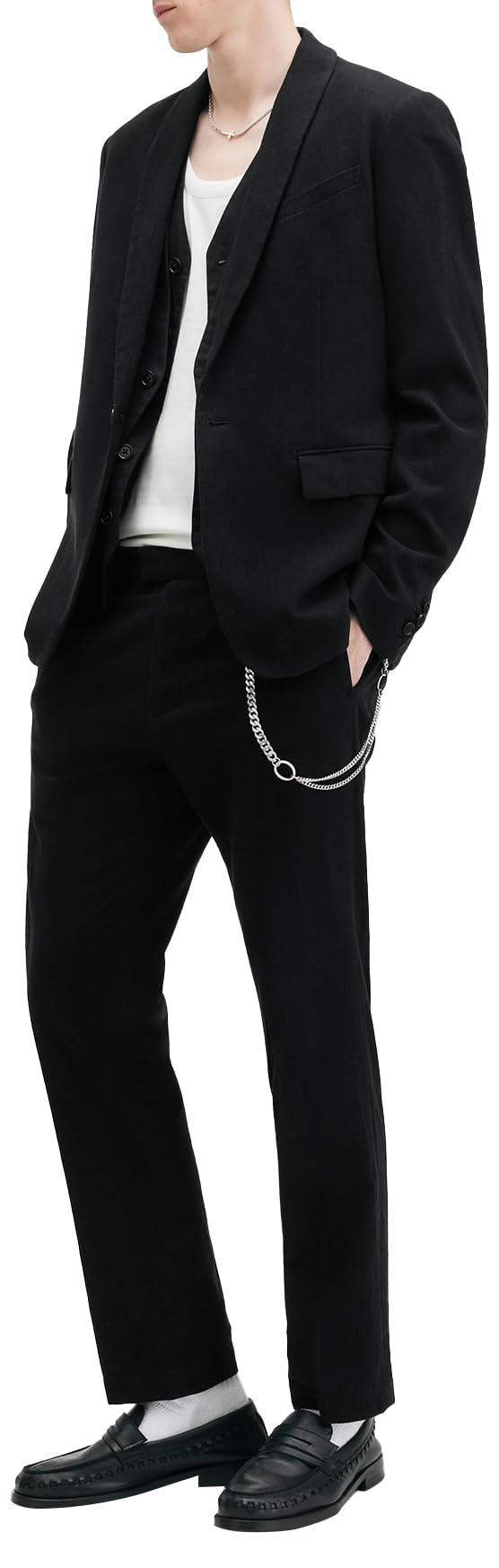 Men's Heron Tailored Straight Leg Dress Pants - Slim Fit Office Trousers for Business & Formal Occasions