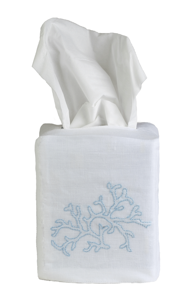 Decorative Coral Tissue Box Cover - Stylish Home & Office Accessory for Living Room, Bathroom, or Desk Organization