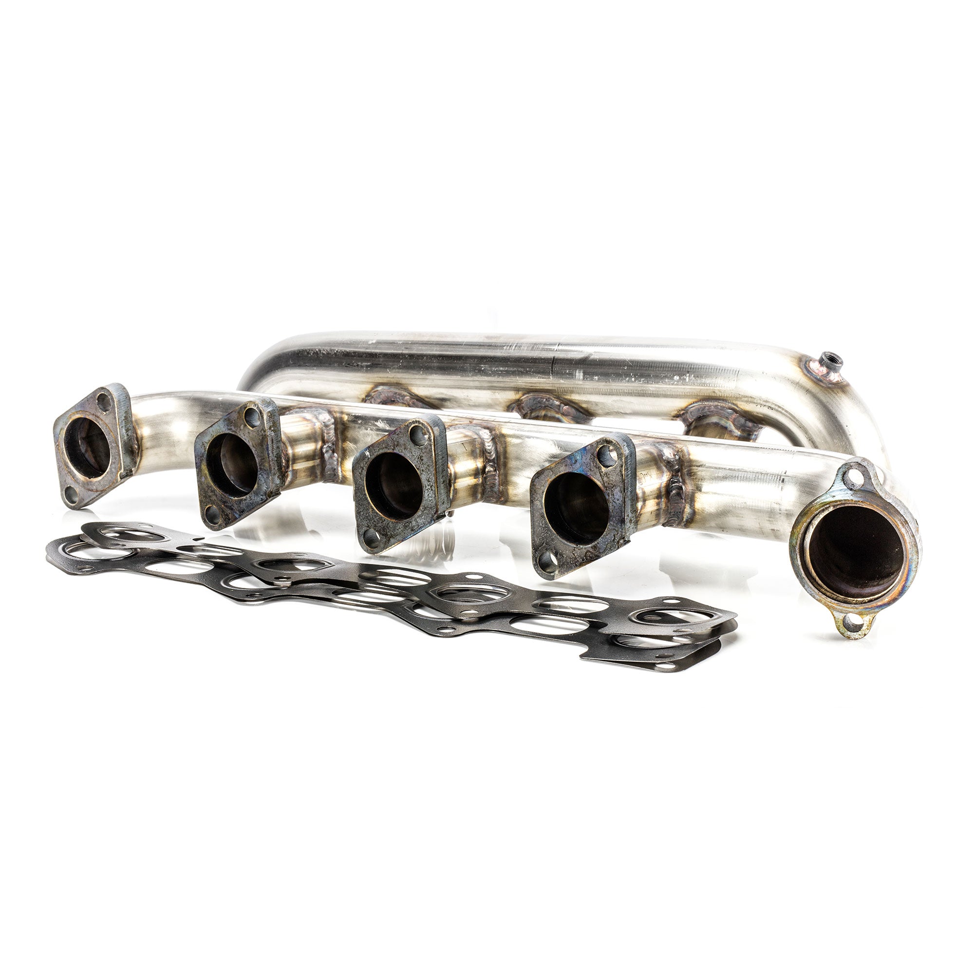 6.0L Ford Power Stroke 304 Stainless Steel Tubular Exhaust Manifold Set - High Performance Upgrade for Diesel Trucks, Enhanced Engine Efficiency & Durability - Perfect for Off-Roading, Towing & Heavy-Duty Applications