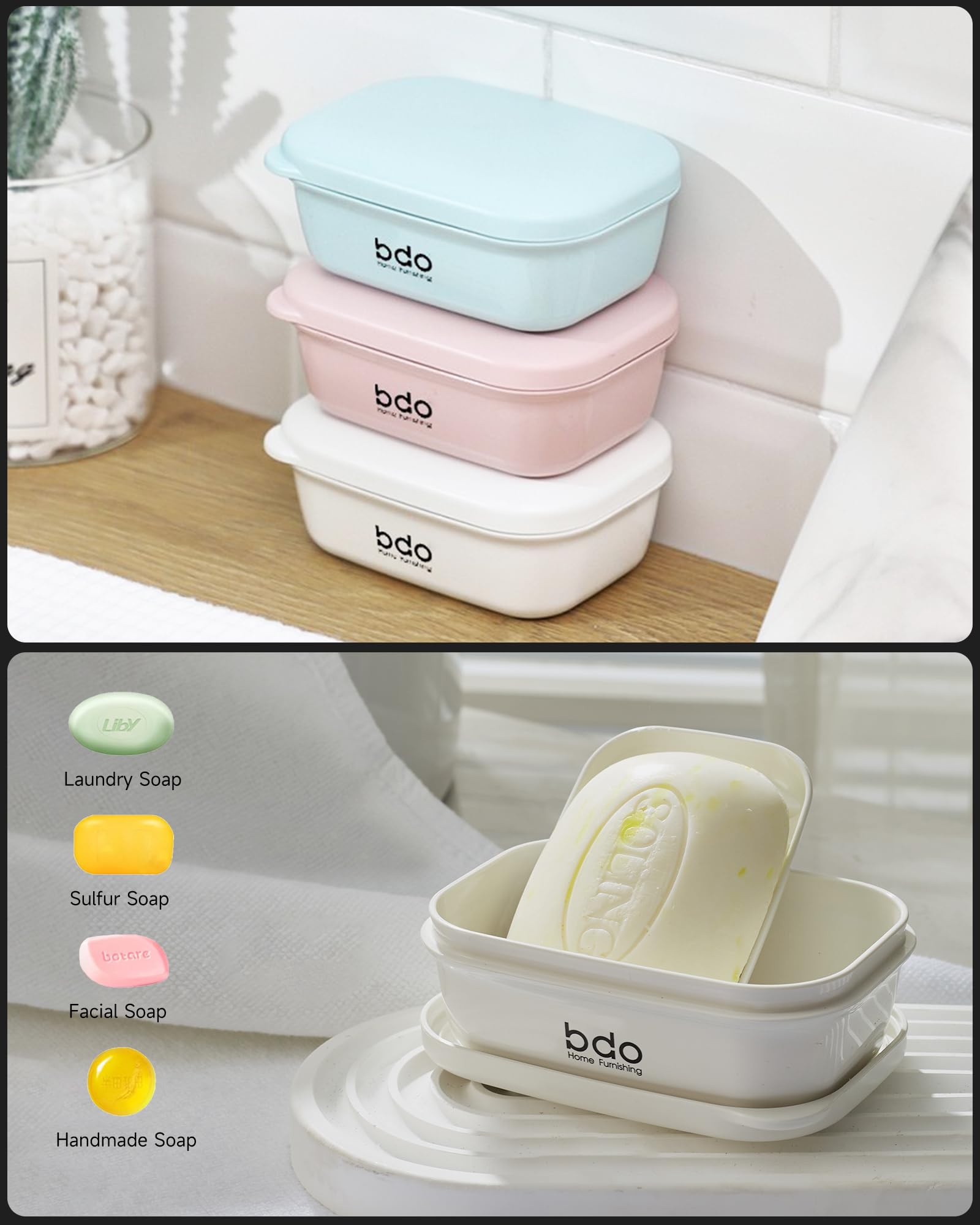 Leakproof Travel Soap Case with Lid - Portable Bar Soap Holder for Bathroom, Shower, Gym & Travel | Waterproof Soap Container for Camping, Vacation, School & Outdoor Activities (Pink) - Perfect for Backpacking, Hiking & Daily Use