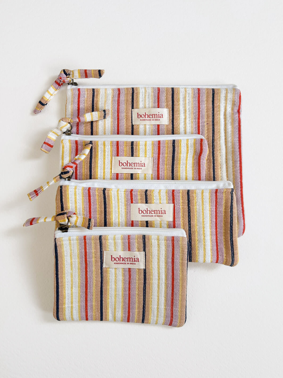 Jaipur Stripe Pencil Case - Colorful Tutti Frutti Design for School, Office & Travel Organization | Perfect for Students, Artists & Professionals