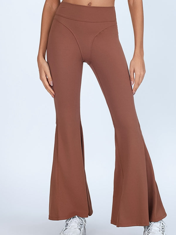 ZASUWA Women's Sexy Push Up Flare Leggings - High Waisted Yoga Pants for Workout, Gym & Casual Wear