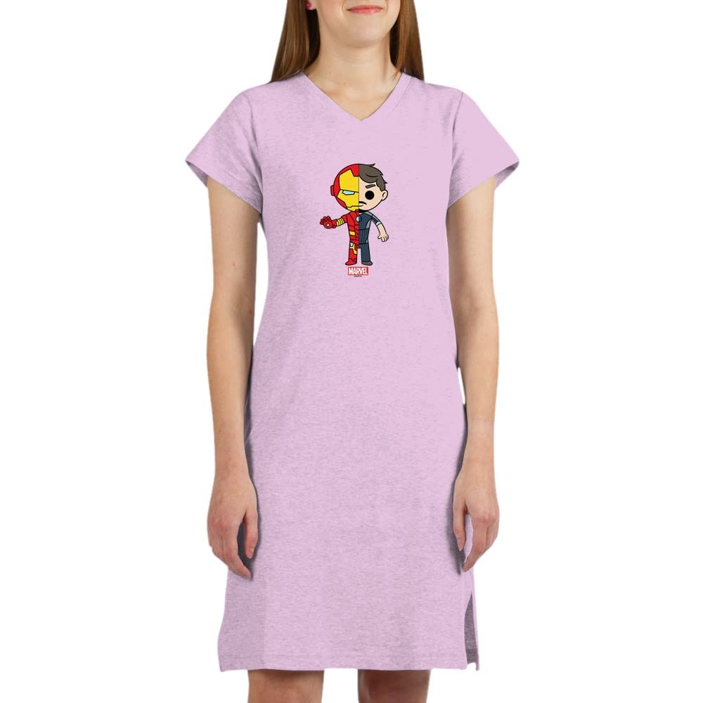 Iron Man Half and Half Nightshirt - Marvel Superhero Sleepwear for Men & Women | Perfect for Lounge, Sleep & Comic-Themed Parties
