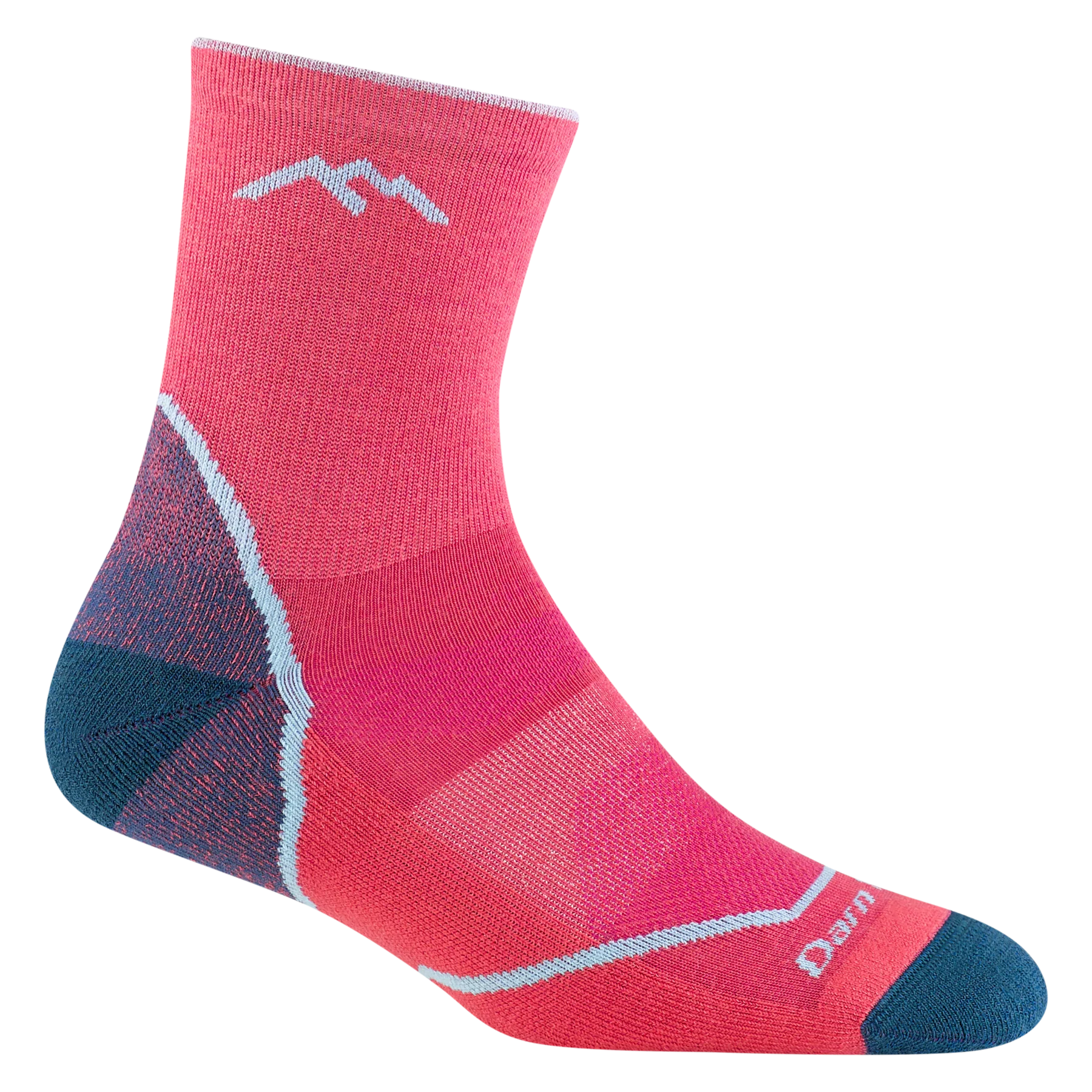 Darn Tough Raspberry Light Hiker Micro Crew Socks - Women's Hiking Socks with Cushioning & Arch Support for Outdoor Adventures & Trail Running