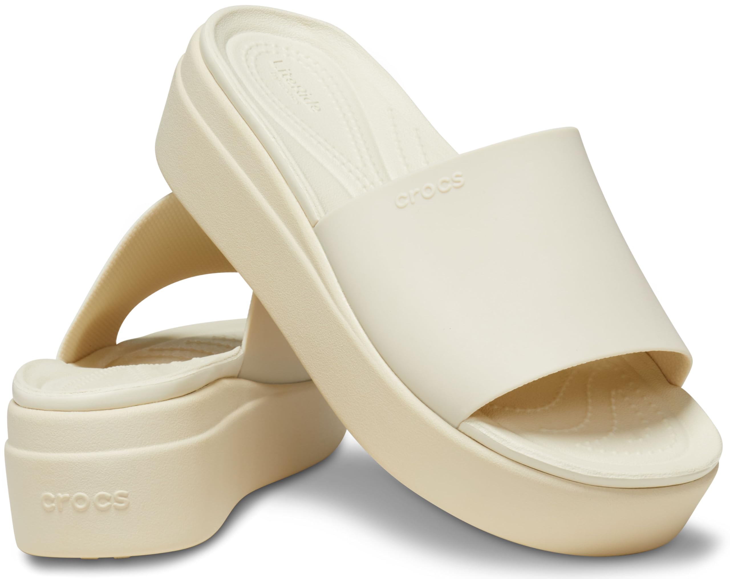 Crocs Women's Brooklyn Slide Sandal - Comfortable Slip-On Sandals for Women | Lightweight & Cushioned Footbed | Perfect for Beach, Pool, and Casual Wear