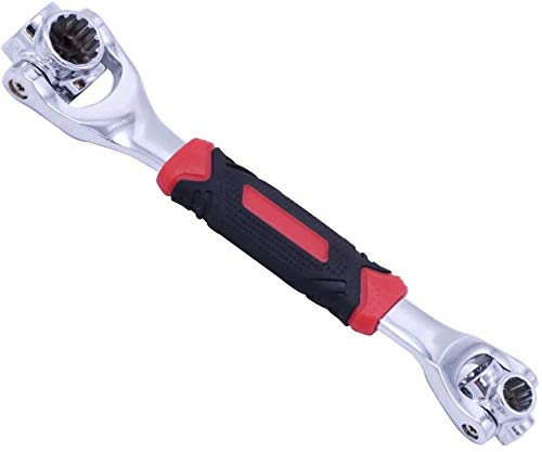 48-in-1 Universal Socket Wrench Set - Chrome Vanadium Steel Multi-Tool with 360° Rotating Head - Perfect for Home, Garage & Auto Repairs - DIY Handyman Essential for Plumbing, Furniture Assembly & Vehicle Maintenance