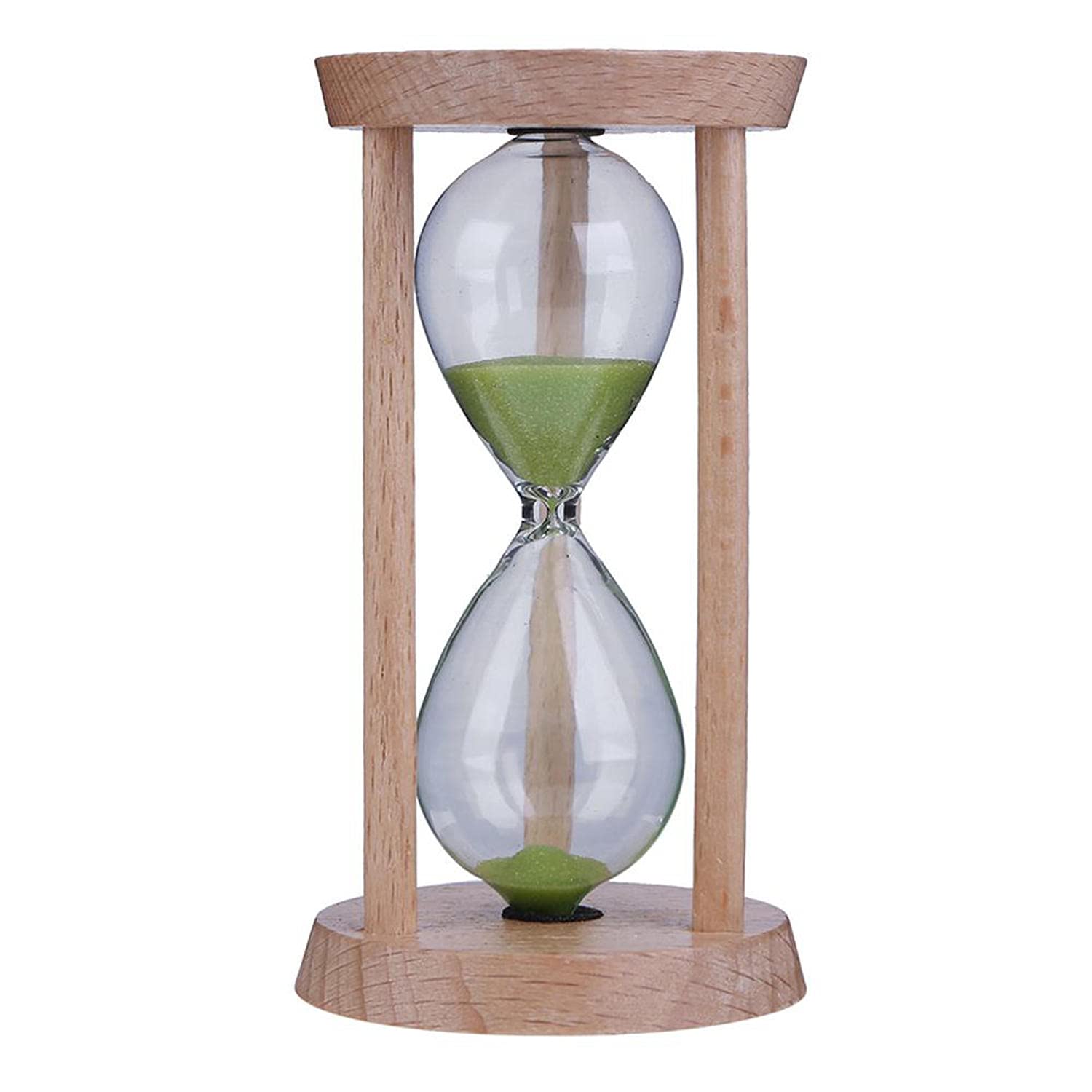 3 Minute Wooden Hourglass Sand Timer - Portable Toothbrush Timer for Kids, Unique Gift & Home Table Decor - Perfect for Brushing Teeth, Classroom Activities, and Office Desk Decor