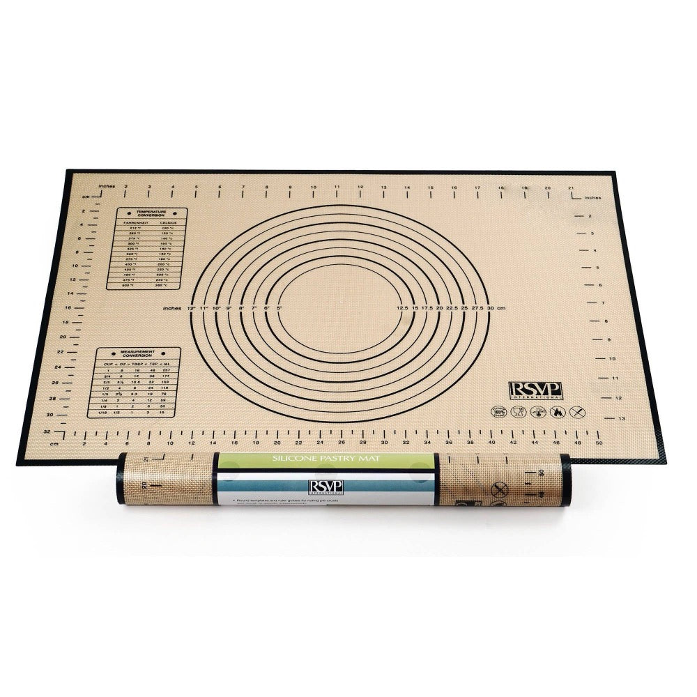 Non-Stick Silicone Baking Mat for Cookies, Pastry, and Dough - Heat Resistant Up to 480°F - Perfect for Rolling, Kneading, and Decorating in Home Kitchens & Bakeries