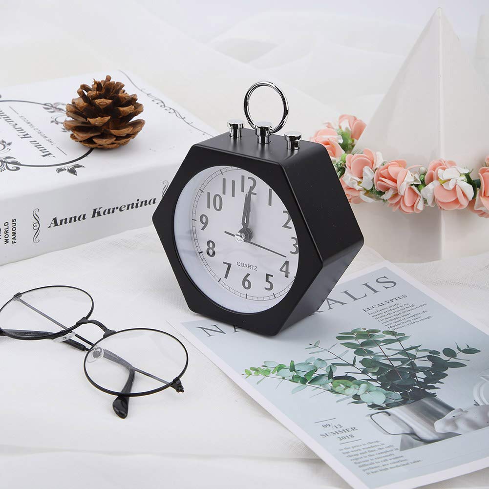 Silent Soft Wake Up Alarm Clock for Kids - Digital Timer with Gentle Light, Perfect for Home & Office (Black) | Ideal for Gentle Mornings, Bedrooms, and Nightstands