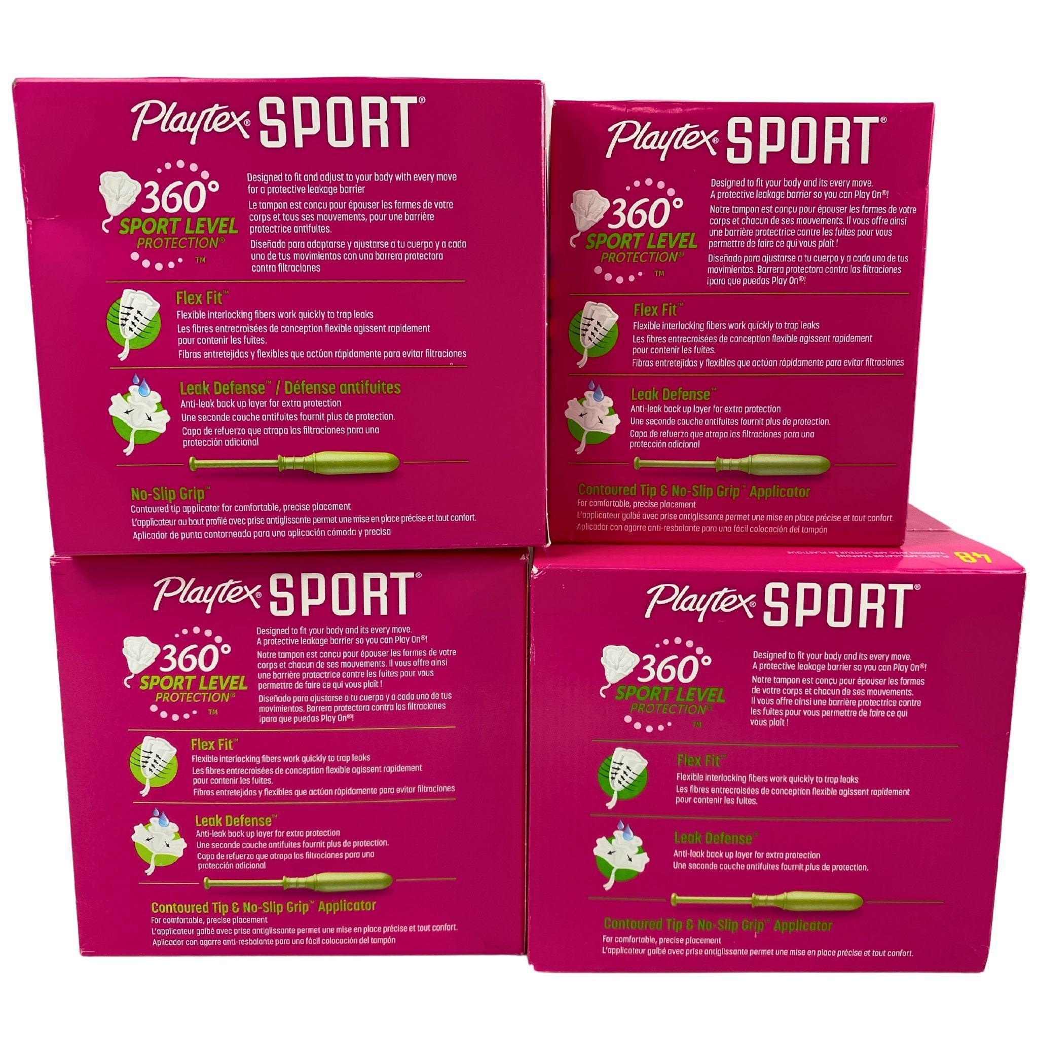 Playtex Assorted Tampons Mix - 46 Count Variety Pack | Unscented Tampons for Women | Comfort & Protection for Active Lifestyles, Sports & Travel