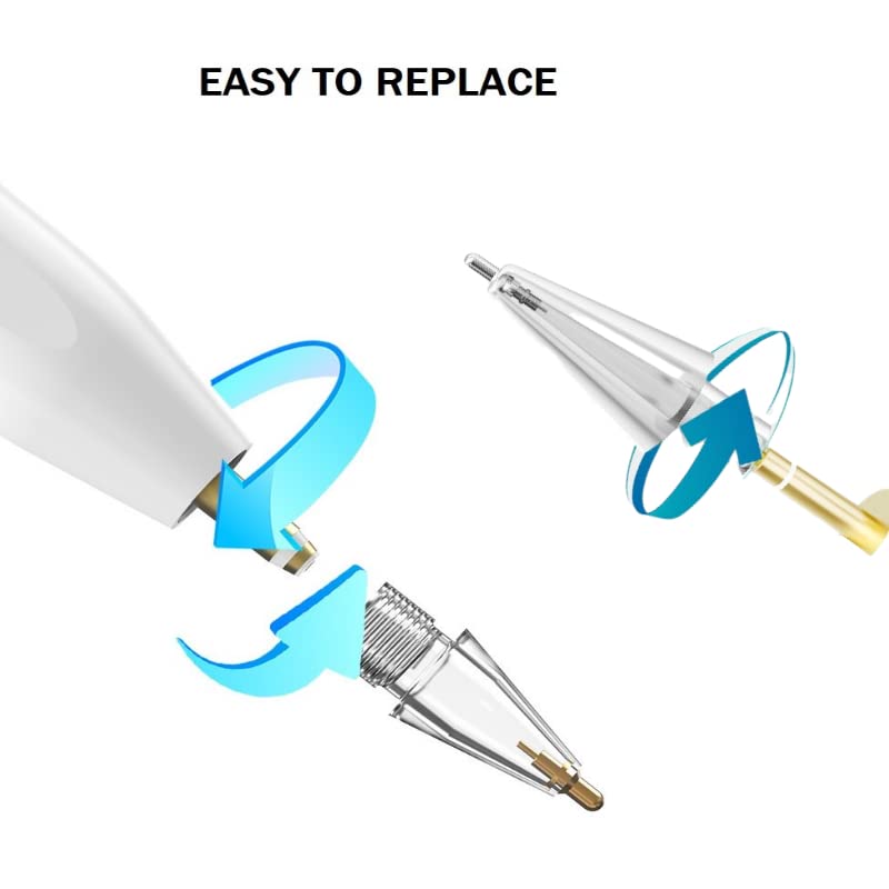 Upgraded Apple Pencil Tips for iPad Pro 1st/2nd Gen - Precise Control for Drawing & Writing