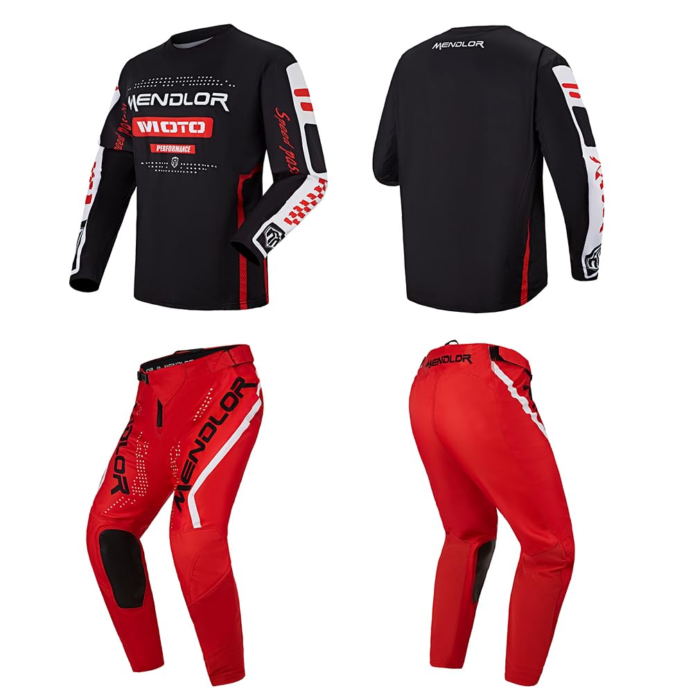 Motocross Jersey & Pants Combo Set for Men & Women - Dirt Bike Racing Gear, Enduro MX Cycling Off-Road Riding Suit - Perfect for Motocross, Trail Riding & Off-Road Adventures