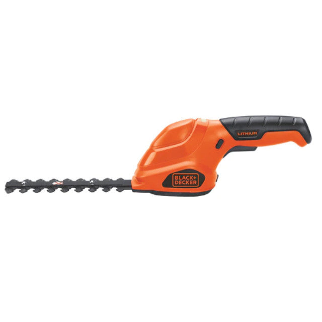 BLACK + DECKER GSL35 2-in-1 Lithium Cordless Garden Shear & Shrubber Combo - Perfect for Trimming Hedges, Shaping Bushes & Pruning Small Branches in Your Backyard