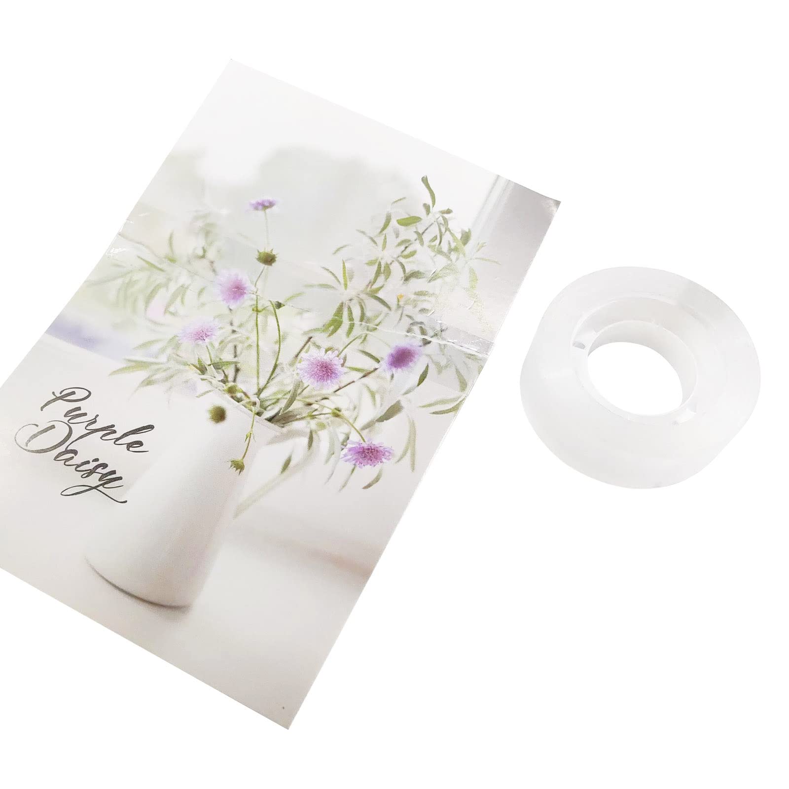 4 Rolls Clear Transparent Tape Refills for Dispenser - 0.7 Inch x 27.3 Yard - Strong Adhesive Office Tape for Packaging, Sealing, Crafts - Perfect for Office, Home, School, Shipping & Gift Wrapping