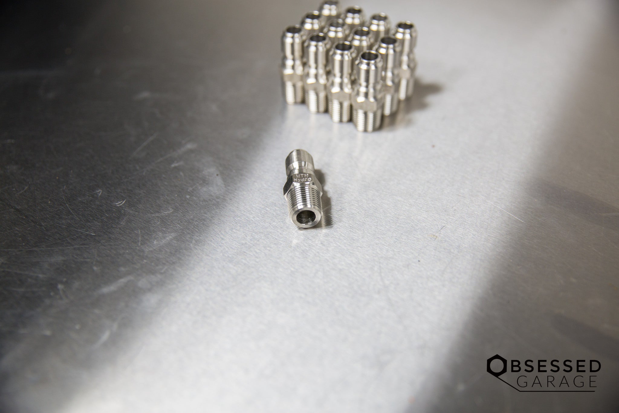 Stainless Steel 3/8 Inch Male Quick Disconnect (QD) Plug - High Pressure Hydraulic Fittings for Air, Water & Oil Applications