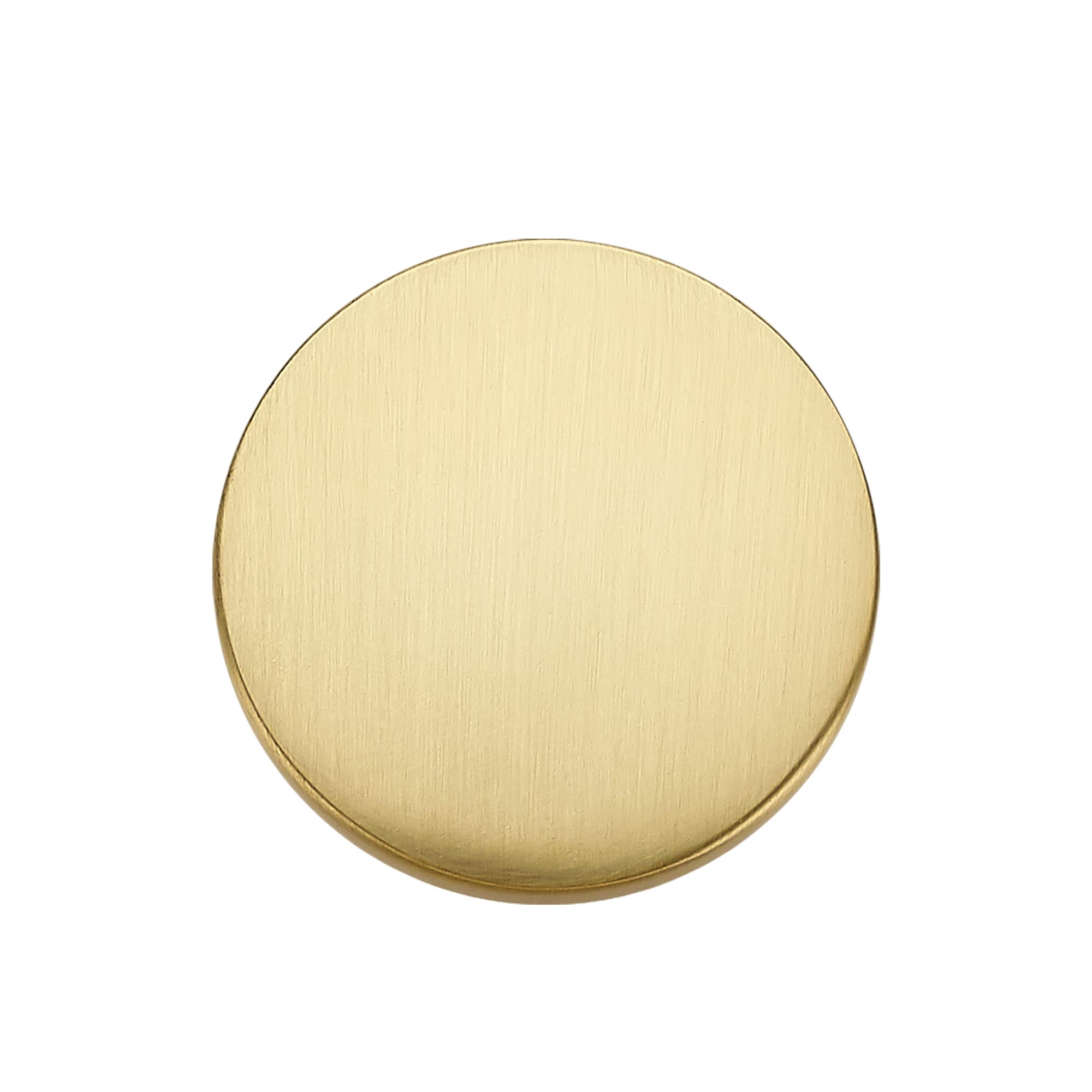 25 Pack Solid Metal Dresser Drawer Knobs - Gold Cabinet Hardware, Round Kitchen Cabinet Knobs, Brushed Brass Drawer Pulls for Home Decor & Furniture Upgrade