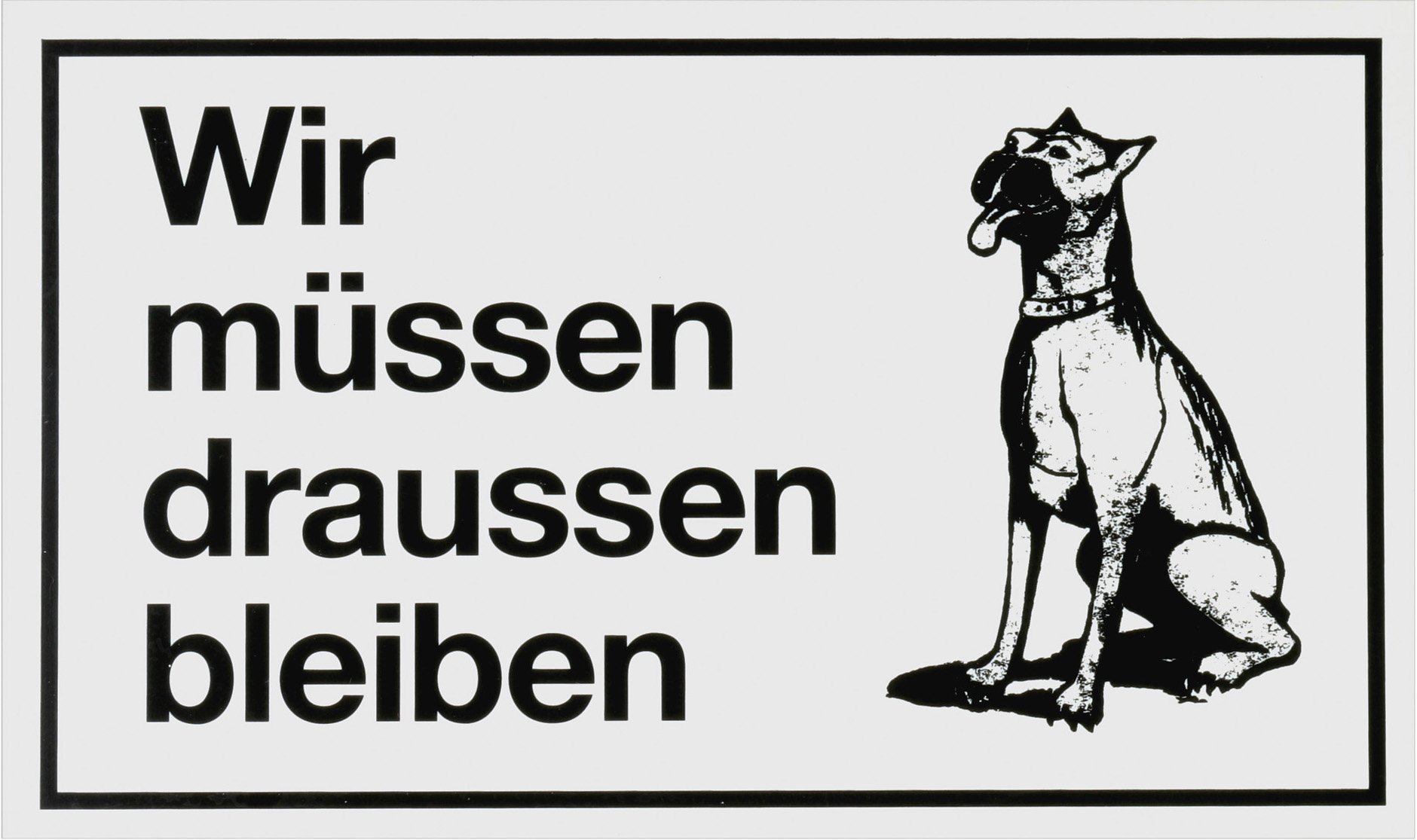 Meister Sign Plaque - 250x150mm Safety & Hazard Warning Sign for Commercial & Property Marking - Durable Foul & Information Signage for Workplace Safety & Attention Drawing