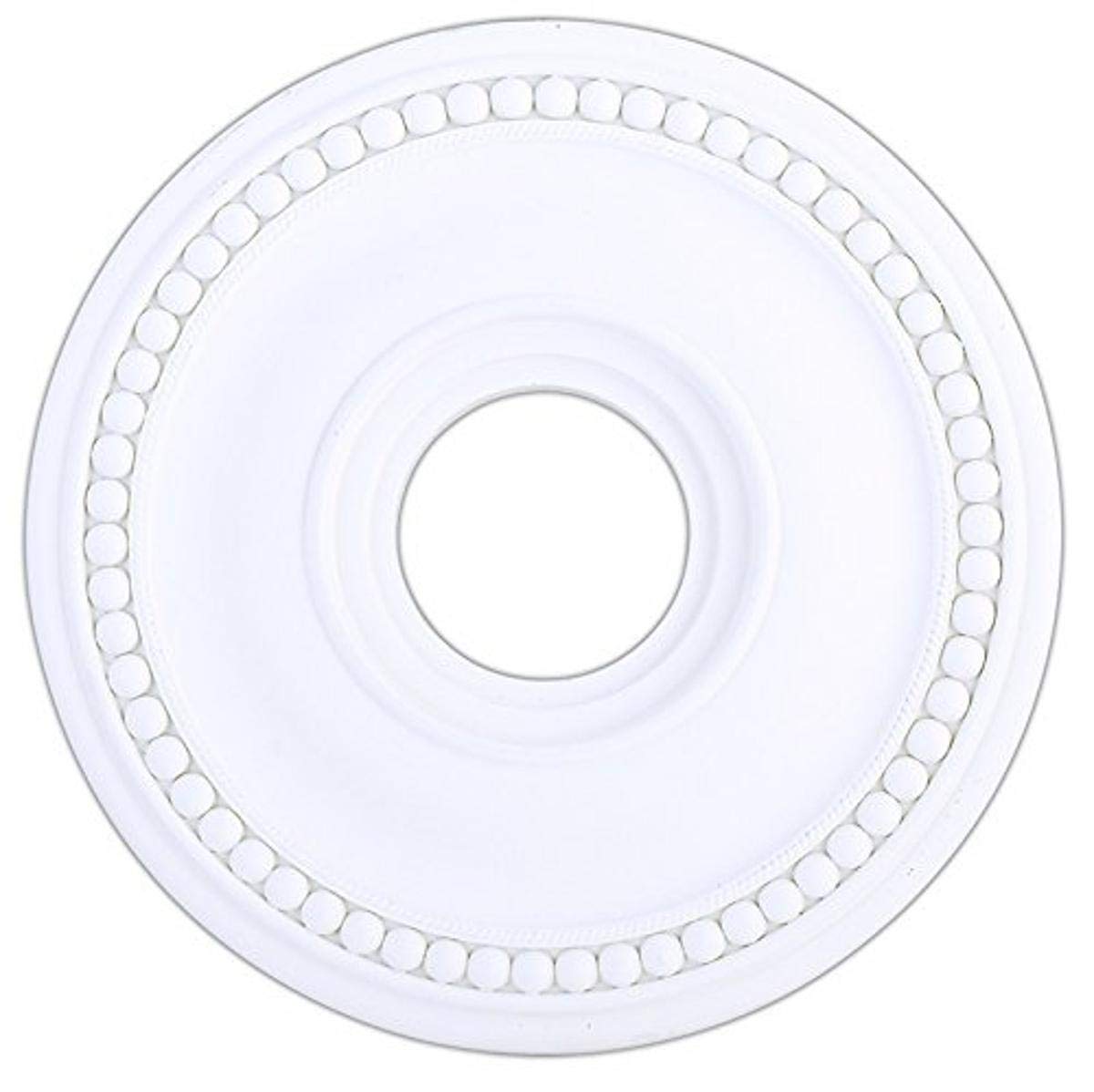 Livex Lighting 82073-03 Wingate White Ceiling Medallion - Elegant Home Decor for Dining Room, Living Room & Bedroom