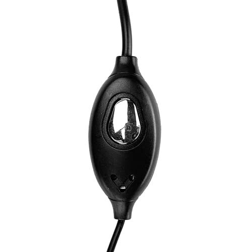 Professional Two-Way Radio Earpiece Headset with PTT Microphone - Comfortable Soft Fit for Long Wear & HD Clear Sound - Compatible with Motorola 2-Pin Walkie Talkies CLS1110 CLS1410 CP200 CP185 - Ideal for Security, Construction, and Event Staff Communication