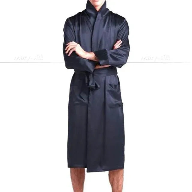 Classic Men's Nightgown - Soft Cotton Sleepwear for Comfortable Nights - Perfect for Lounging, Sleeping & Relaxing at Home