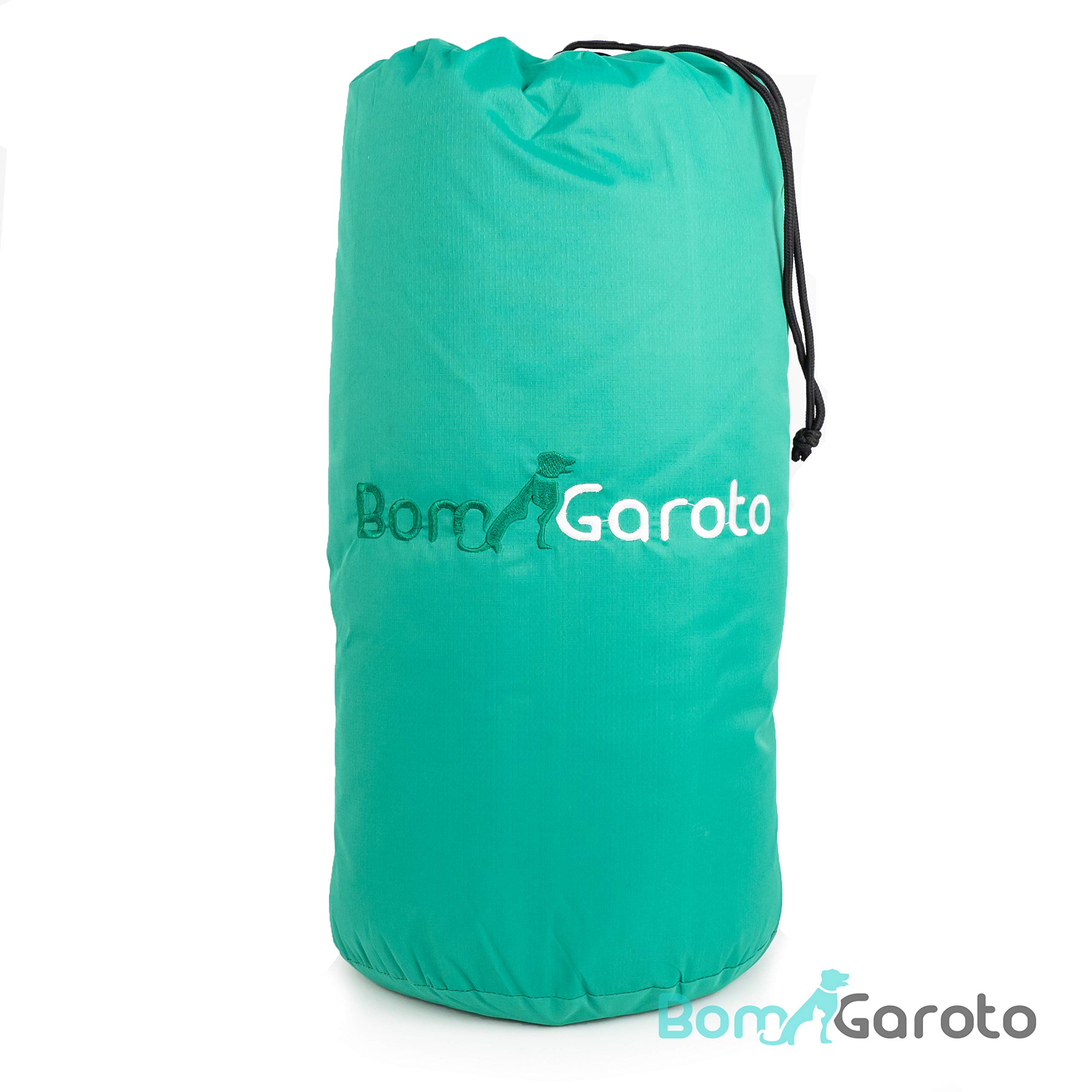 Bom Garoto Waterproof Portable Pet Mat - 46.5 x 33 Inch Dog Bed & Cat Mat for Crate, Cage, Travel, Camping | Soft Washable Pet Bed for Small, Medium & Large Dogs with Carry Storage Bag | Perfect for Home, Car, Outdoor & Fireplace Use
