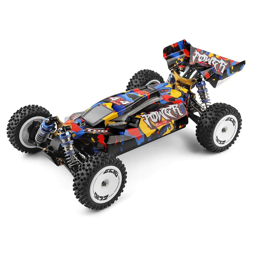 WLTOYS 124007 1/12 Scale 4WD RC Car - 75km/h High Speed, Brushless Motor, 2.4GHz Remote Control for Off-Road Racing & Drifting | Perfect for Backyard Racing, Off-Road Adventures & RC Car Enthusiasts