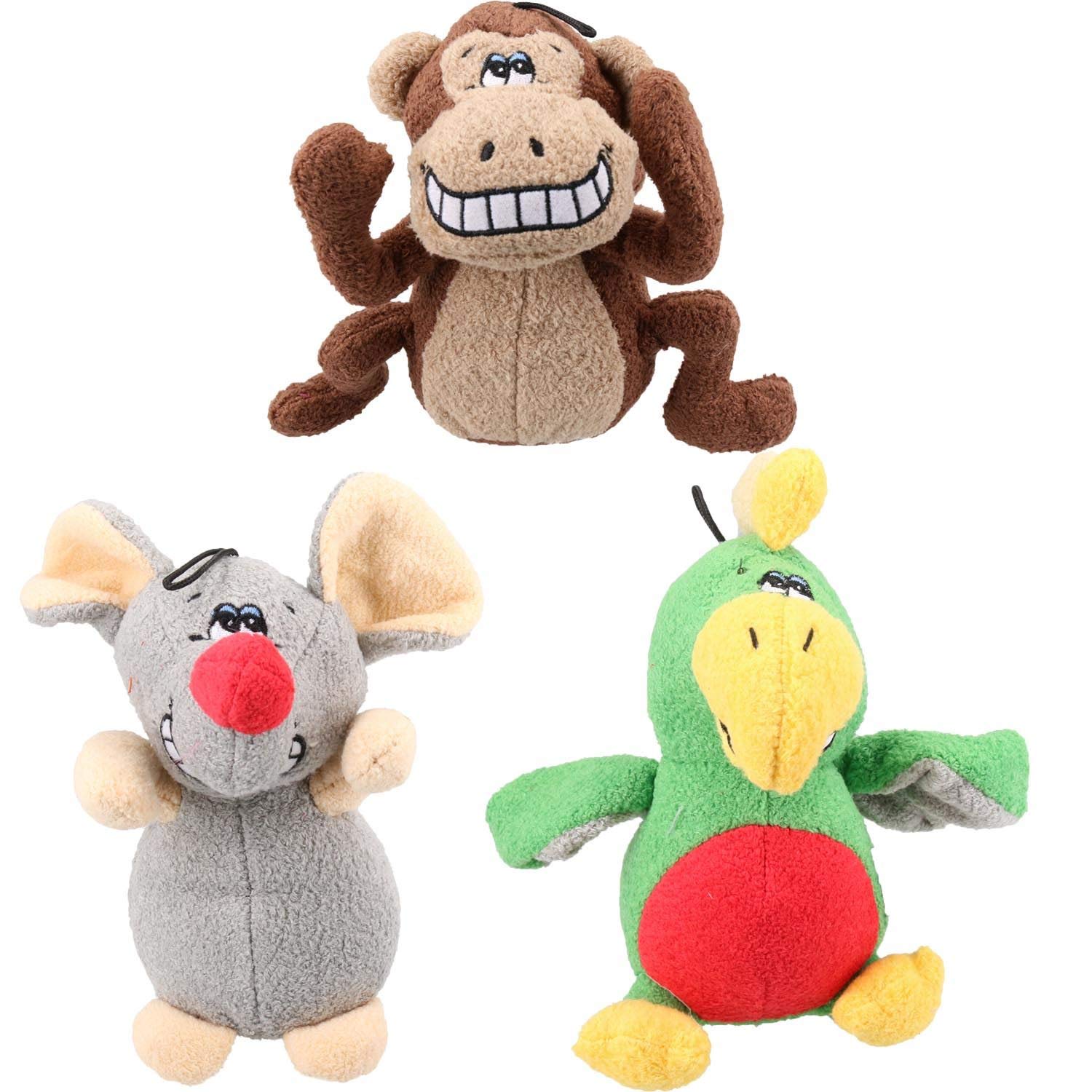 AB Tools Plush Interactive Squeaker Dog Toy - Soft Musical Talking Beamer Toy Bundle for Small & Medium Dogs - Perfect for Playtime, Training & Cuddling at Home or Outdoors