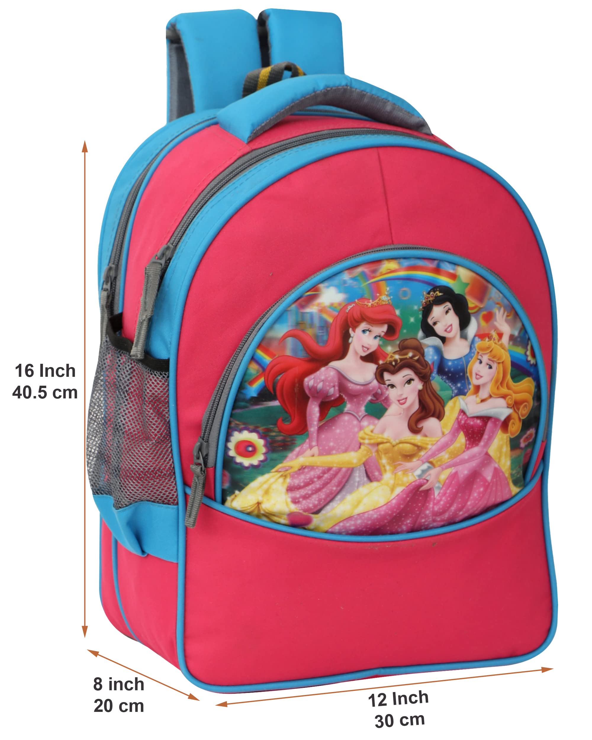 GL GOOD LIKE Princess Printed 16L School Backpack for Girls | Lightweight Kids Backpack for School, Travel & Daily Use | Cute Backpack for Toddler, Preschool & Elementary Students