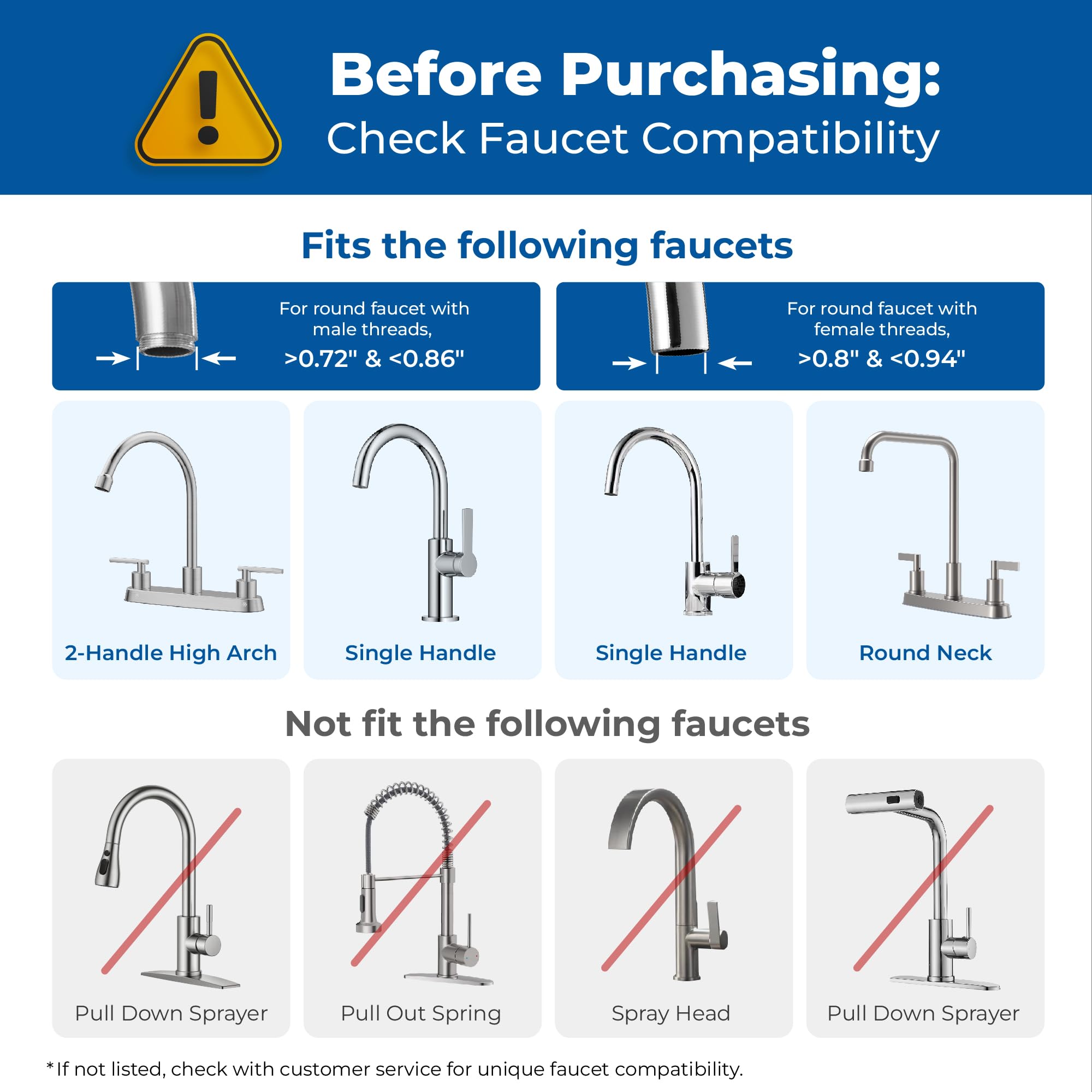 Waterdrop 360° Rotating Stainless Steel Faucet Water Filter - NSF Certified Kitchen Sink Water Purifier with 4 Filters | Reduces Chlorine & Lasts 12 Months | Perfect for Clean Drinking Water, Cooking & Healthy Lifestyle