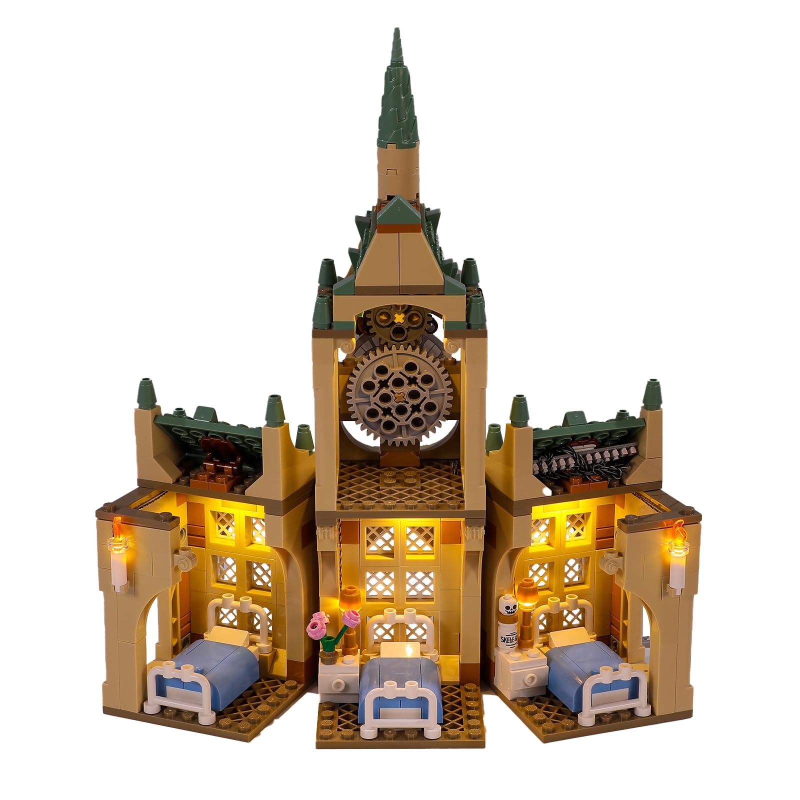 BRIKSMAX LED Lighting Kit for Lego Hogwarts Hospital Wing 76398 - Compatible with Lego Harry Potter 76398 (Lego Set Not Included) - Perfect for Display, Night Light, and Harry Potter Themed Decorations