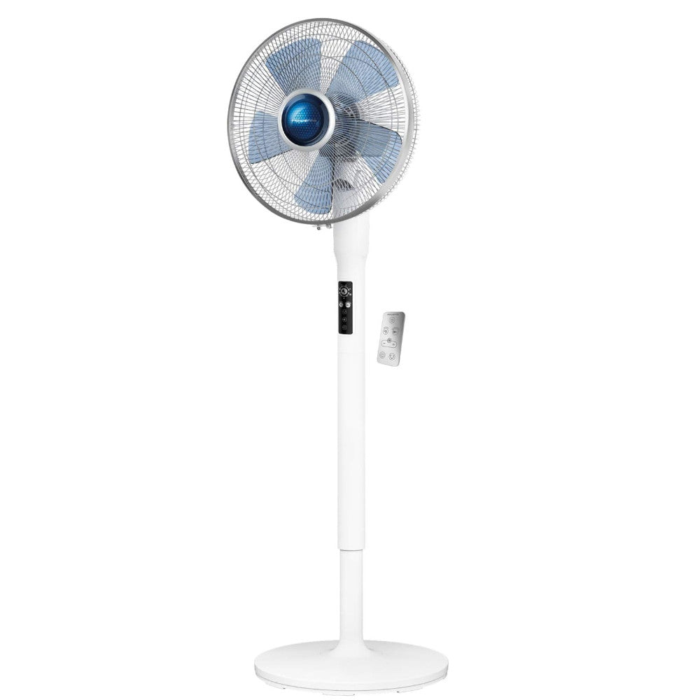 ROWENTA VU5870 Turbo Silence Extreme Stand Fan with Automatic Oscillation - Powerful Quiet Cooling for Home, Office & Bedroom - Ideal for Summer, Indoor Use & Air Circulation