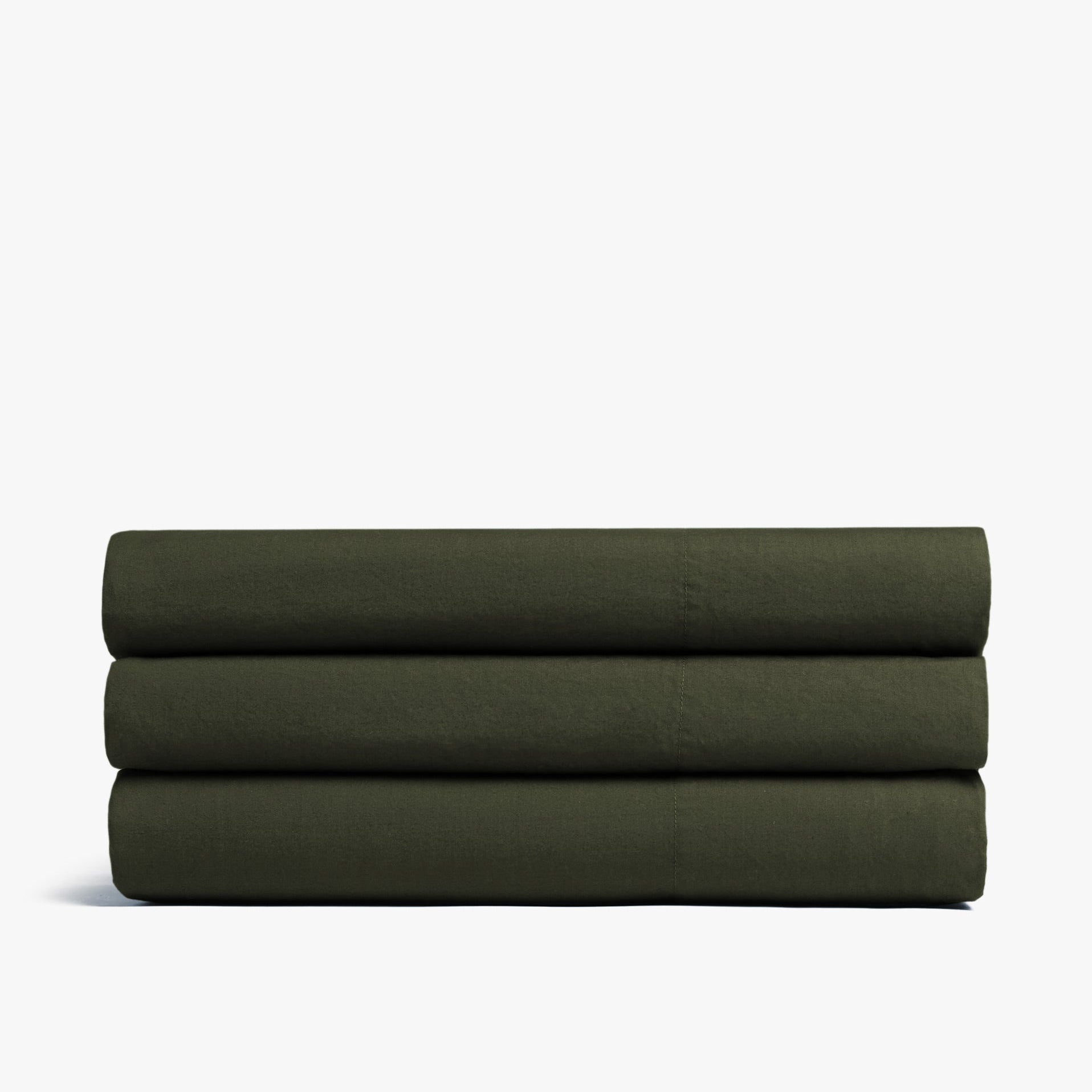 Soft Brushed Cotton Top Sheet - Breathable & Comfortable Fitted Bed Sheet for All Seasons (Evergreen) | Perfect for Cozy Nights & Guest Bedrooms