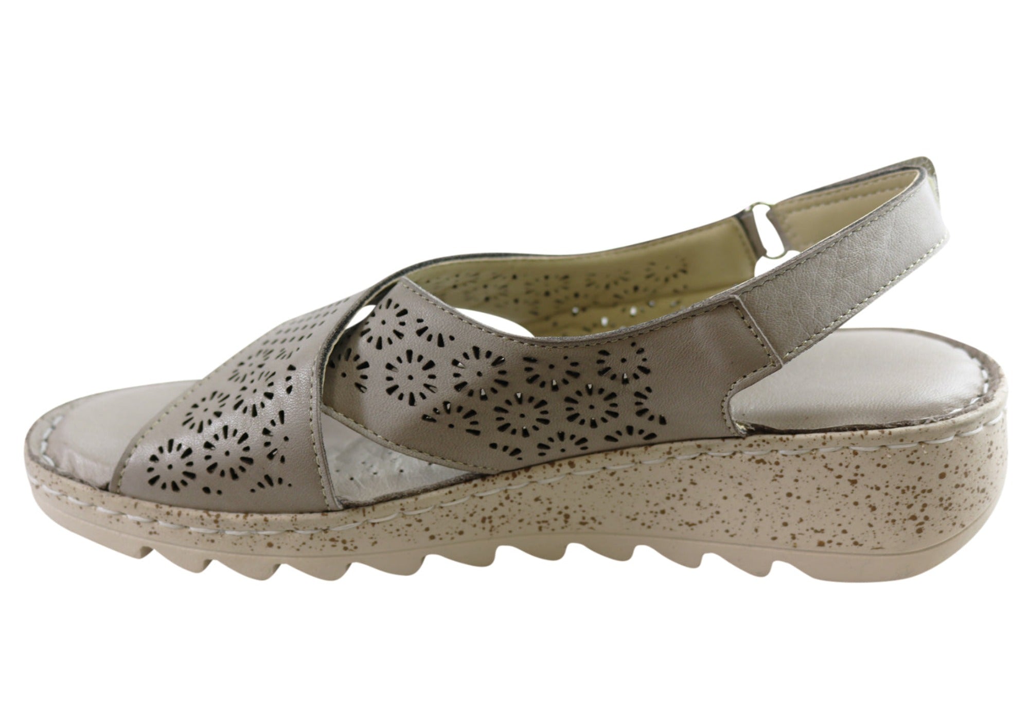 Orizonte Anthea Women's Comfortable European Leather Sandals - Perfect for Summer, Beach, and Casual Outings