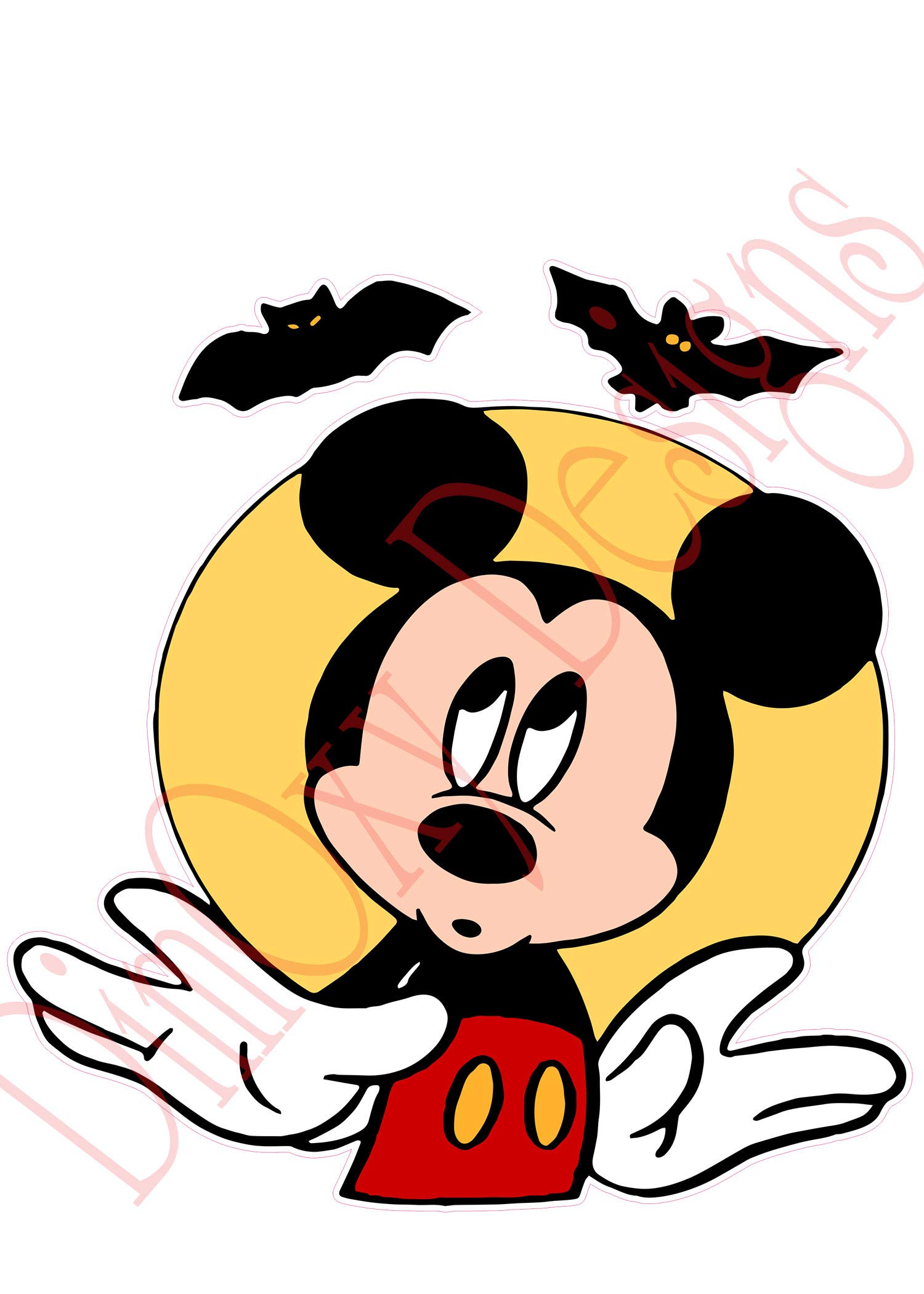 Halloween Mickey Mouse Static Cling Window Decoration - 11 Inch Reusable Stickers for Windows, Mirrors & Metal Surfaces | Perfect for Home, Office & Halloween Party Decor
