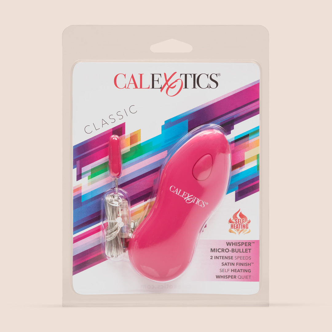 CalExotics Whisper Micro Bullet Vibrator - Rechargeable Remote Control Personal Massager for Women, Discreet & Powerful Mini Vibrating Bullet - Perfect for Travel, Couples Play & Solo Pleasure