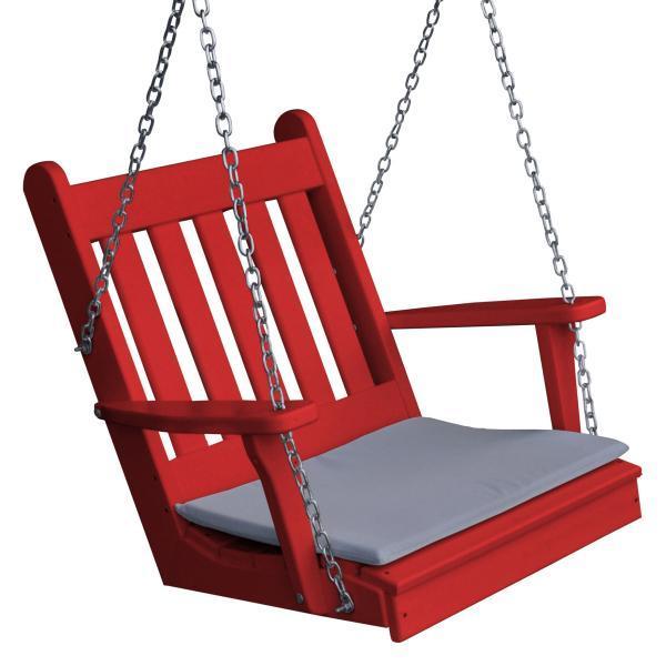 Poly Rattan Hanging Egg Chair Swing - Outdoor Patio Garden Relaxing Swing Chair for Porch, Balcony, and Backyard