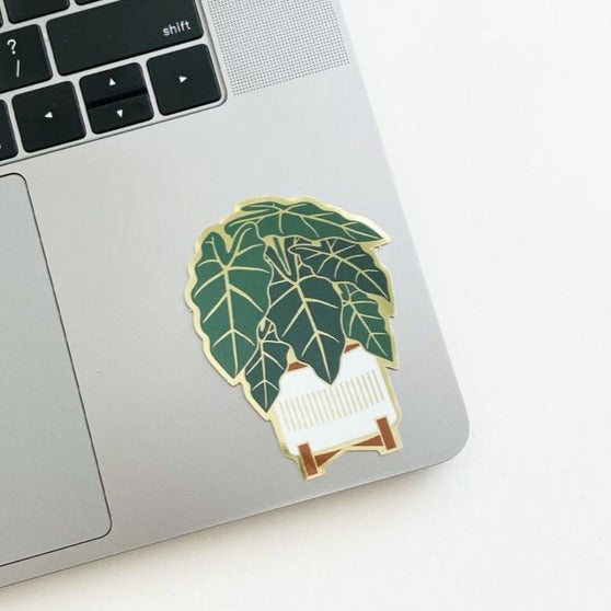 Alocasia Plant Stickers - Tropical Leaf Decals for Laptops, Water Bottles & DIY Crafts - Perfect for Plant Lovers & Home Decor
