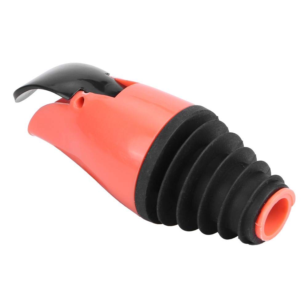Premium Oil Spout Liquor Pourers - Healthy Tapered Bottle Spouts for Wine, Liquor, Oil & Vinegar (Orange Red) - Perfect for Home Bars, Restaurants & Kitchen Use