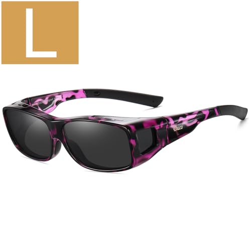 L Size Purple Tortoise Frame Grey
