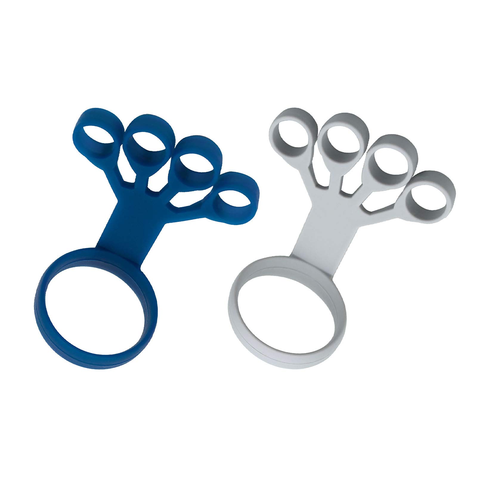 Finger Exercise Trainer - Hand Grip Strengthener & Wrist Stretcher with Resistance Bands for Arthritis Relief, Carpal Tunnel Recovery - Perfect for Guitar Players, Rock Climbers & Office Workers (2-Pack) - Improve Dexterity for Music, Sports & Daily Activities