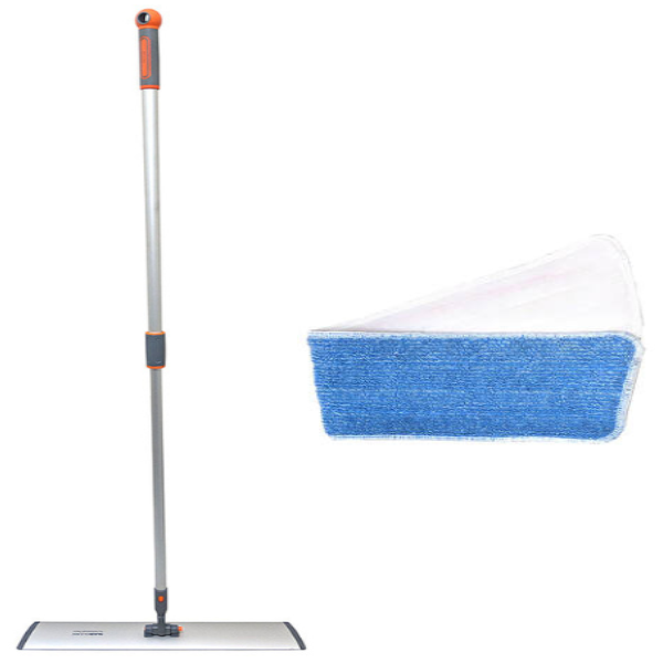 Premium Nab Flat Mop System - 600mm & 900mm Microfiber Floor Cleaning Kit for Hardwood, Tile & Laminate - Perfect for Home, Office & Commercial Use
