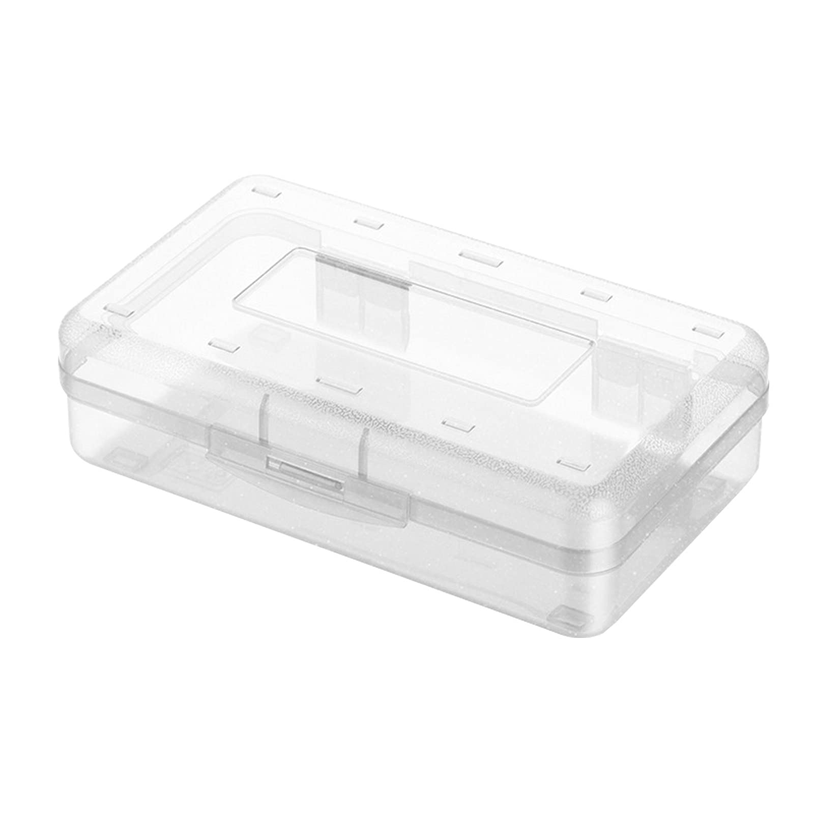Large Clear Plastic Pencil Box with Lid - Stackable Design for School, Office & Art Supplies Storage - High Capacity Organizer for Pens, Markers, Crayons & Stationery