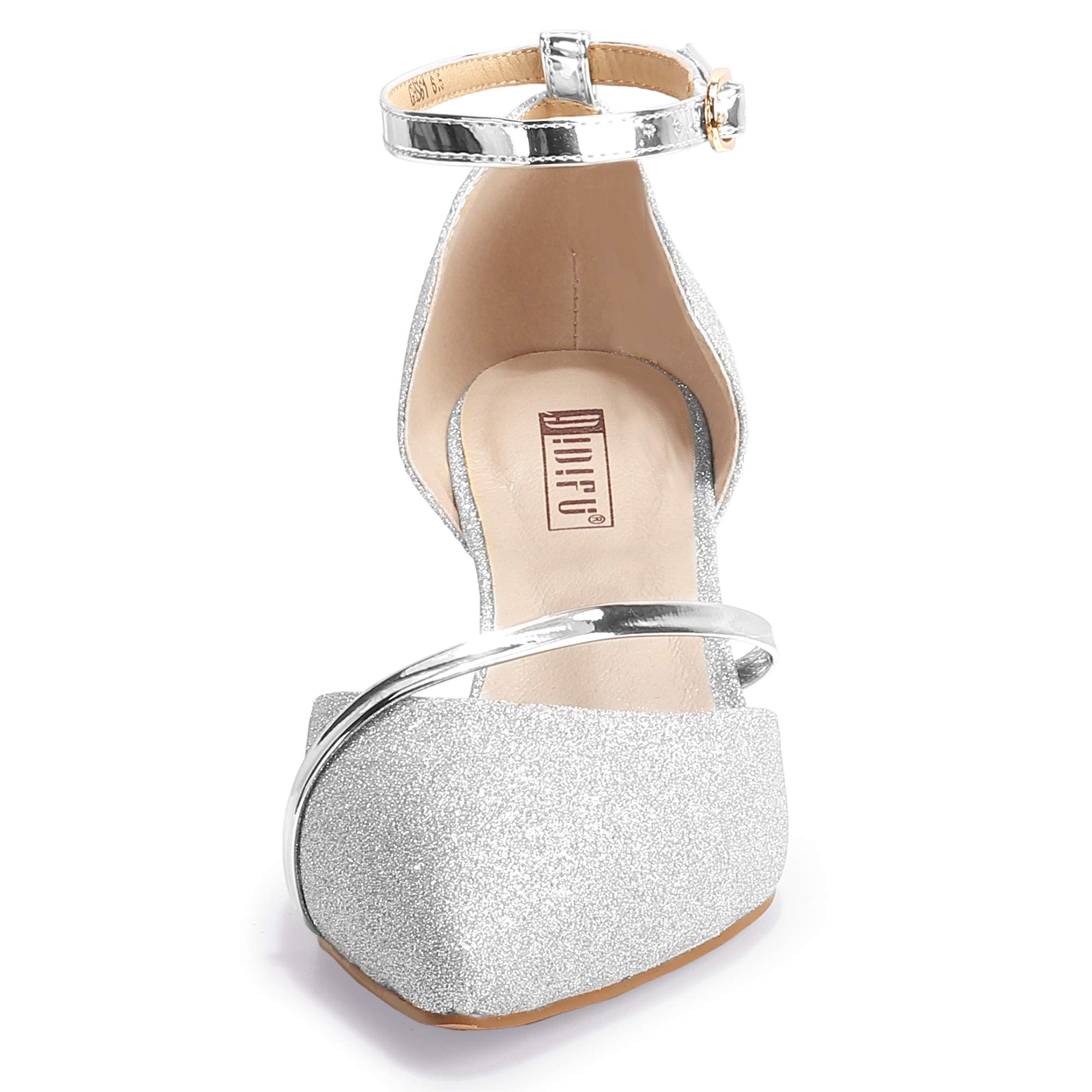 IDIFU Women's IN2 Maxine Low Kitten Heels - Elegant Closed Toe Dress Pumps for Wedding, Evening & Formal Occasions - Perfect for Brides, Prom & Special Events