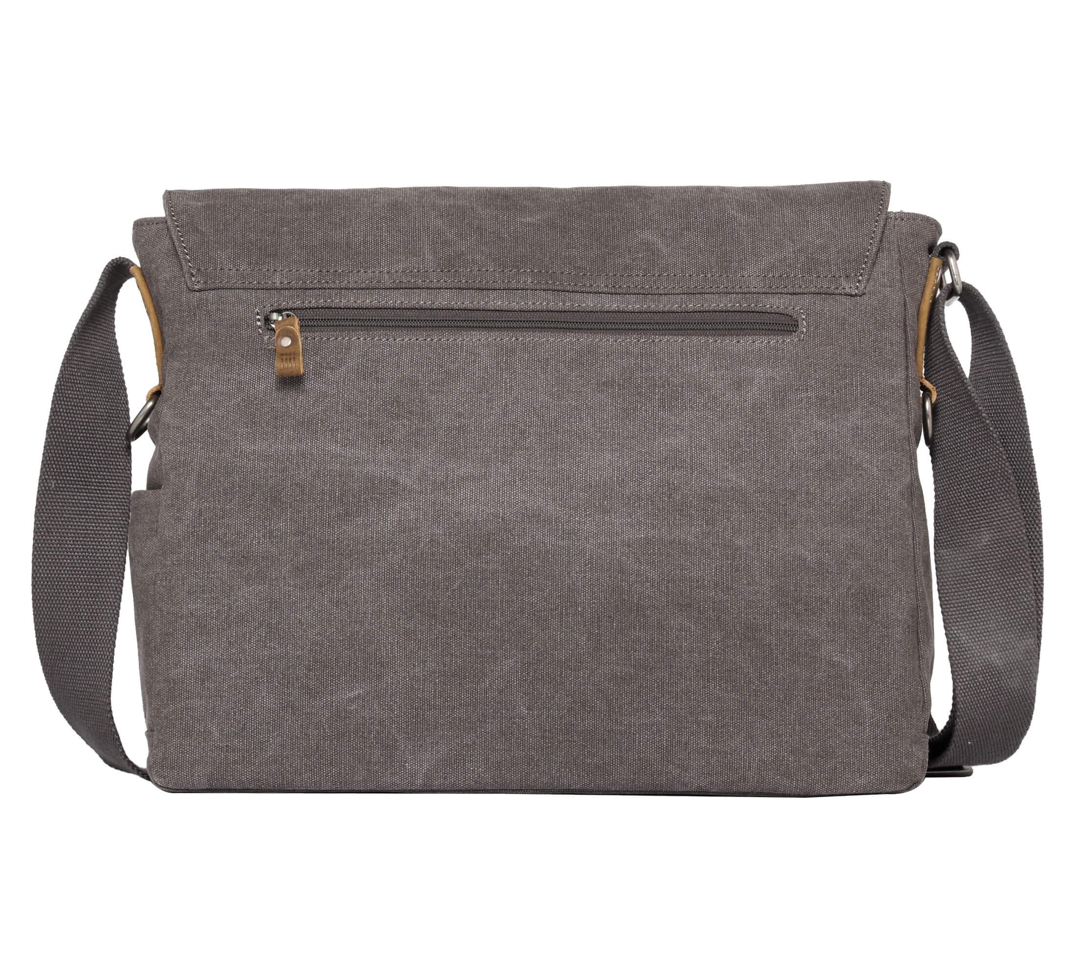 TRP0207 Troop London Classic Canvas Laptop Messenger Bag - Durable Water-Resistant Work & Travel Briefcase for Men & Women | Perfect for Office, Business Trips & Daily Commute
