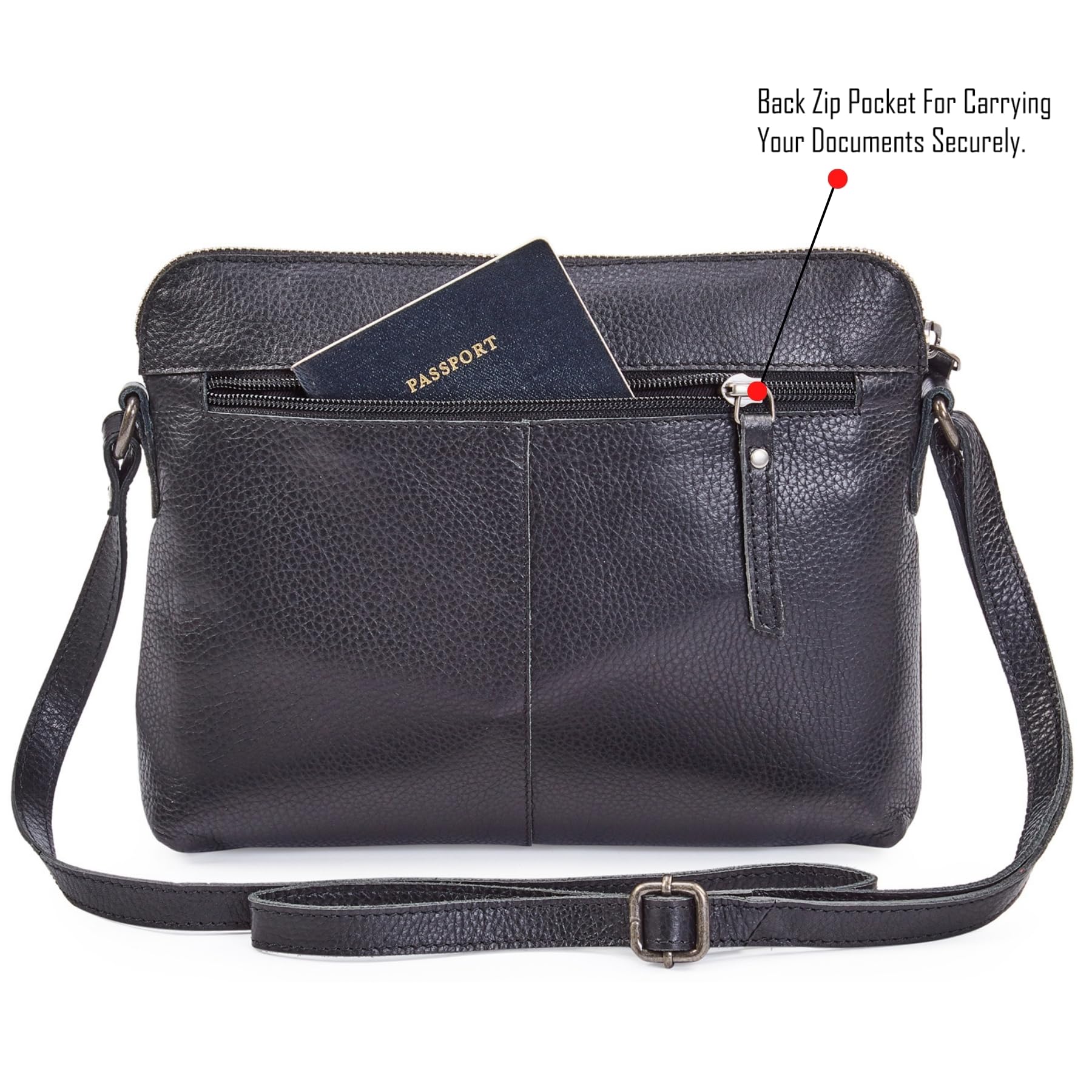 Trendy Real Leather Crossbody Bags for Women - Soft Small Shoulder Sling Purse for Travel, Shopping & Everyday Use
