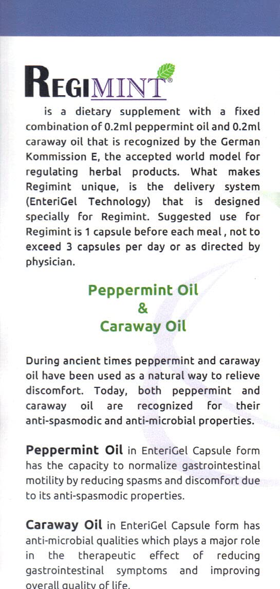 Peppermint Oil with Caraway Enteric Coated Capsules - 4 Pack for IBS Relief | Supports Digestive Comfort & Gut Health | Ideal for Travel, Work & Daily Wellness