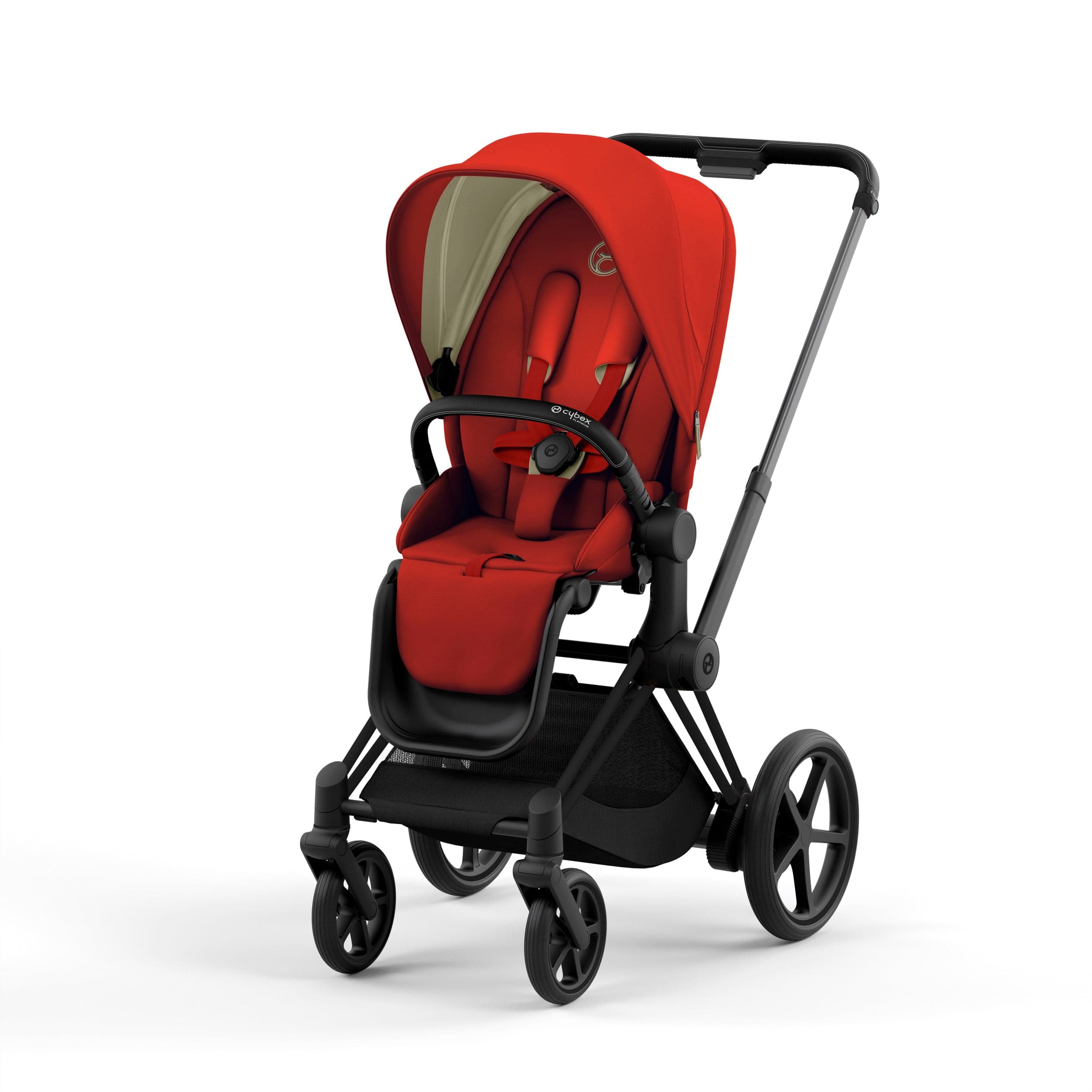 Cybex ePriam 2 Complete Stroller - Matte Black/Black | Premium Baby Stroller with Adjustable Seat & Shock Absorption | Perfect for City Walks, Travel & Everyday Use