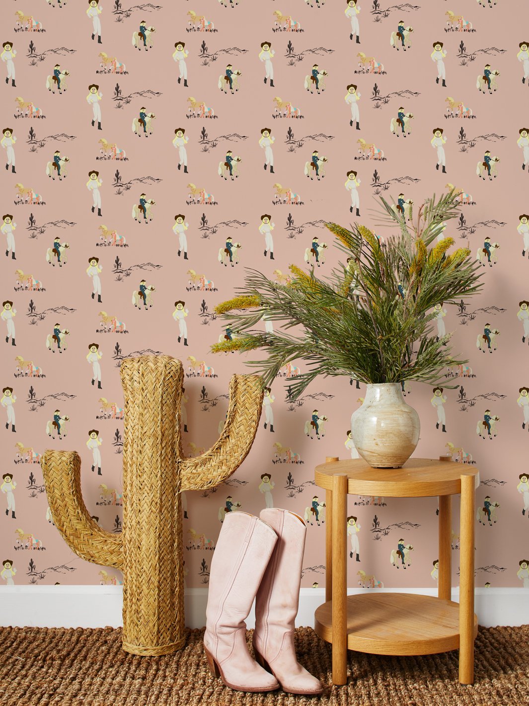 Dallas Barbie™ Wallpaper by Barbie™ Clay - Pink Glamorous Wall Decor for Girls' Room, Nursery & Playroom