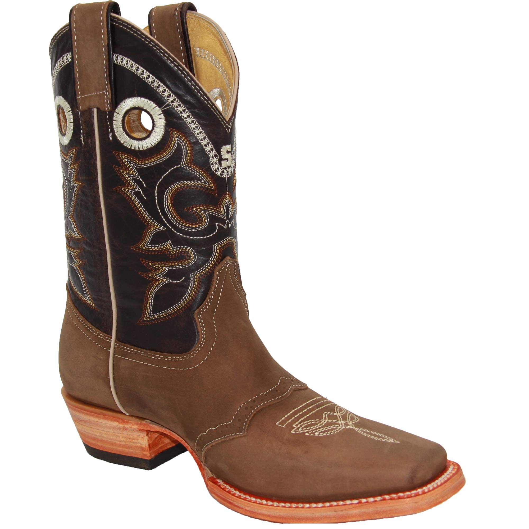 Women's Genuine Leather Cowboy Boots - Western Square Toe Cowgirl Boots for Rodeo & Country Style | Perfect for Line Dancing, Concerts & Fashion Outfits